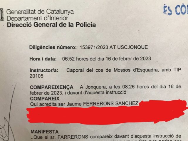 EXTORSIÓN Y AMENAZAS DEL EXPEDIENTE ROYUELA DENUNCIADAS ANTE LA POLICÍA